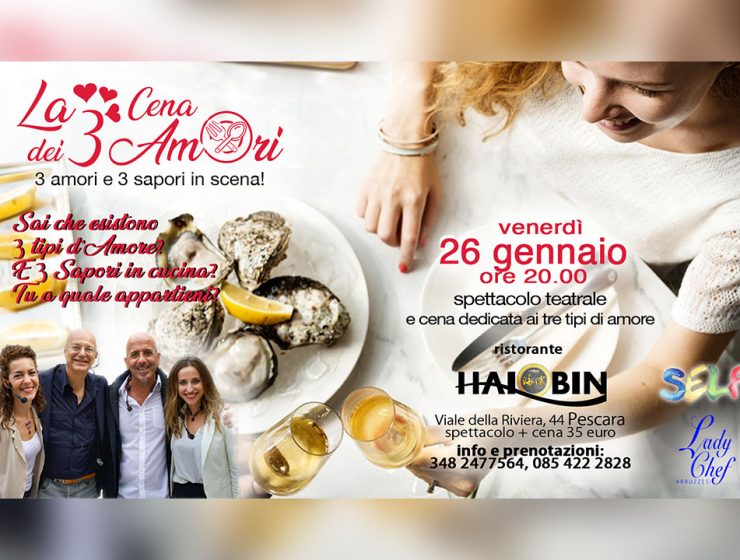 La Cena dei 3 Amori a Pescara
