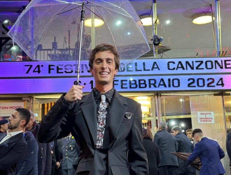 Influencer Mattia Sanga a Sanremo