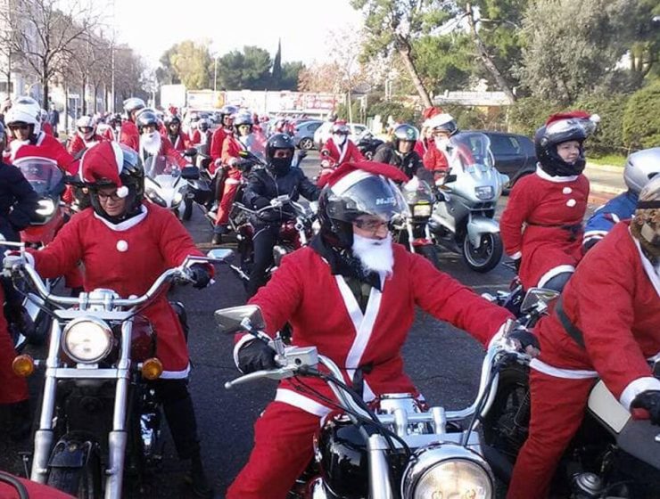 Babbo Natale in moto
