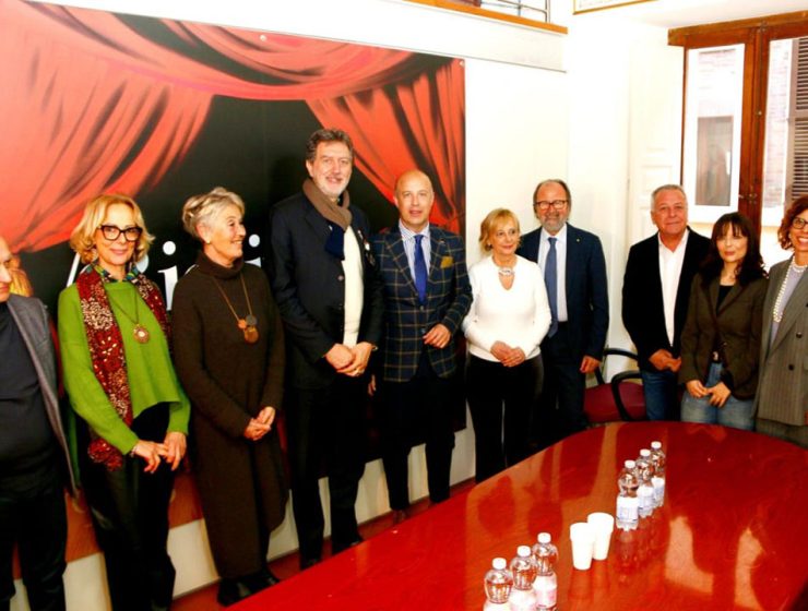 Marco Marsilio in visita a Teramo