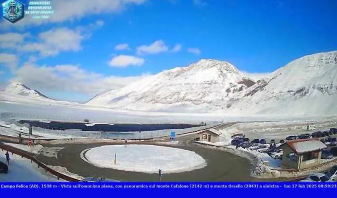 Gelide Temperature sulle Montagne Abruzzesi