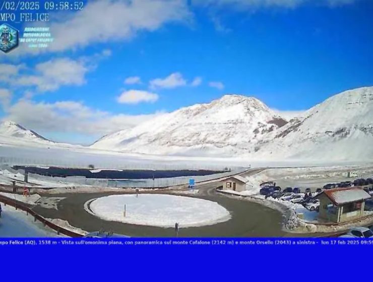 Gelide Temperature sulle Montagne Abruzzesi