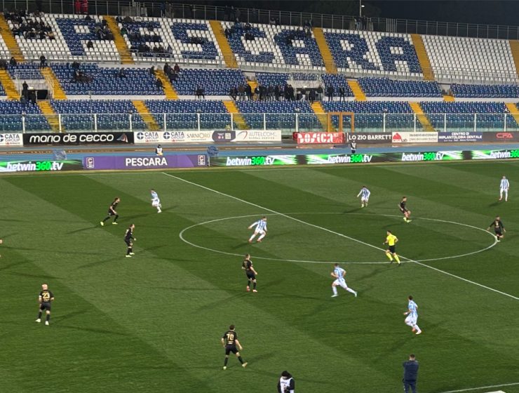 Pescara pari con Entella