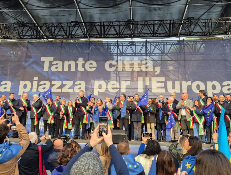 L'Abruzzo in piazza alla manifestazione