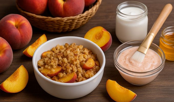 Pesche: ricette e bellezza