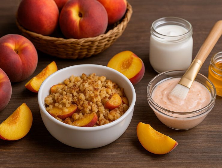 Pesche: ricette e bellezza