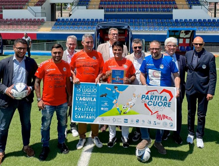 Partita del Cuore 2025 a L’Aquila