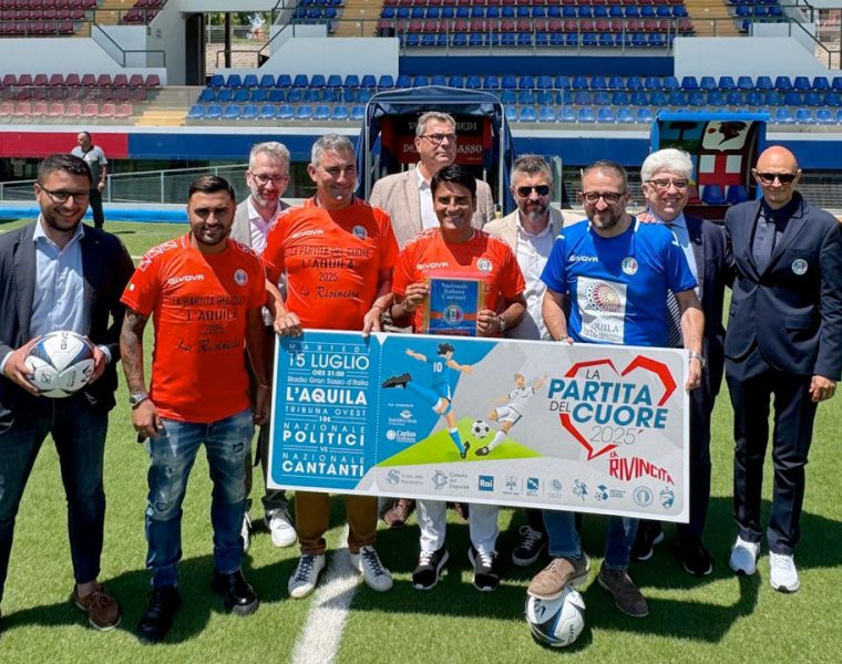 Partita del Cuore 2025 a L’Aquila