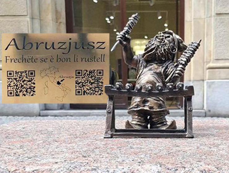 Gnomo dedicato all'Abruzzo
