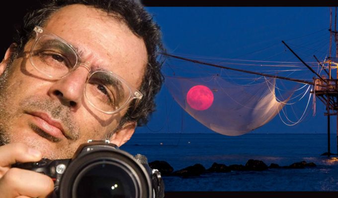La Luna nelle reti di un trabocco