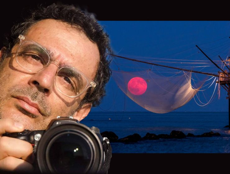 La Luna nelle reti di un trabocco