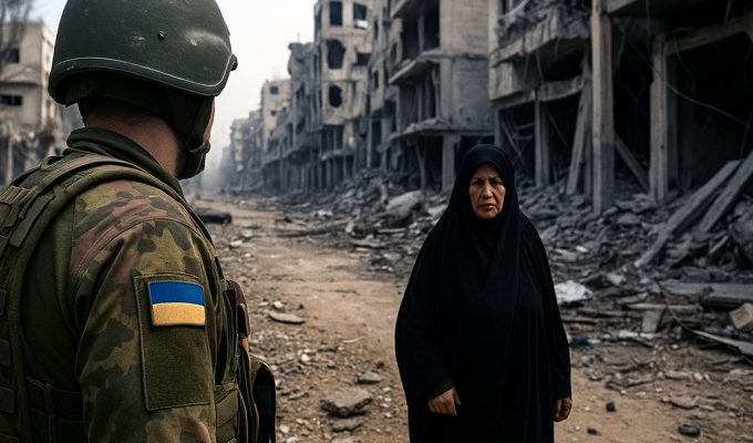 Differenze mediatiche Gaza Ucraina