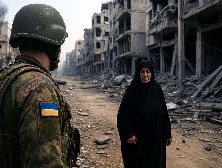 Differenze mediatiche Gaza Ucraina