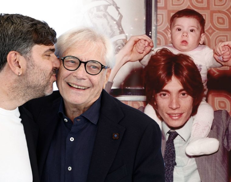 Montaggio legato al documentario Nino 18 giorni, con padre e figlio ieri e oggi, simbolo del loro profondo legame familiare.