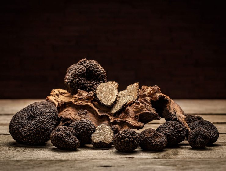 Tartufo nero d’Abruzzo tagliato alla Fiera dei Tartufi 2025 all’Aquila