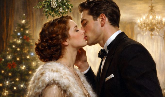 bacio sotto il vischio