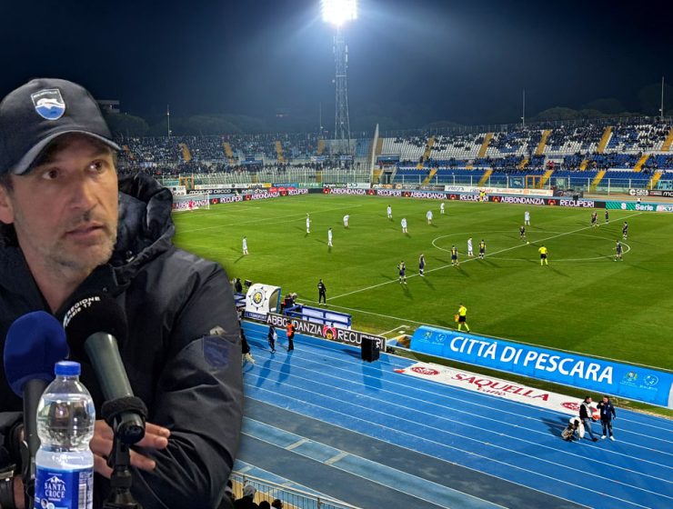 Pescara-Frosinone, un’azione di gioco