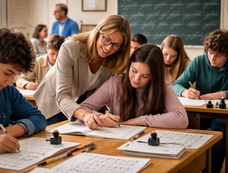 scrittura a mano scuole Abruzzo