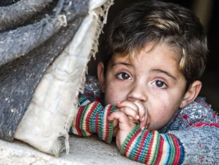 bambini in fuga dalla Siria