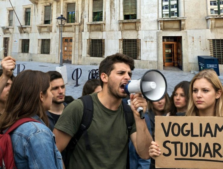 Biblioteca Provinciale Pescara protesta
