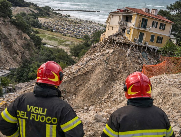 frana Abruzzo stato emergenza e vigili del fuoco