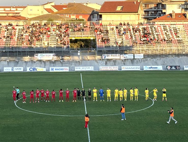 Lanciano derby vetta classifica ingresso squadre campo