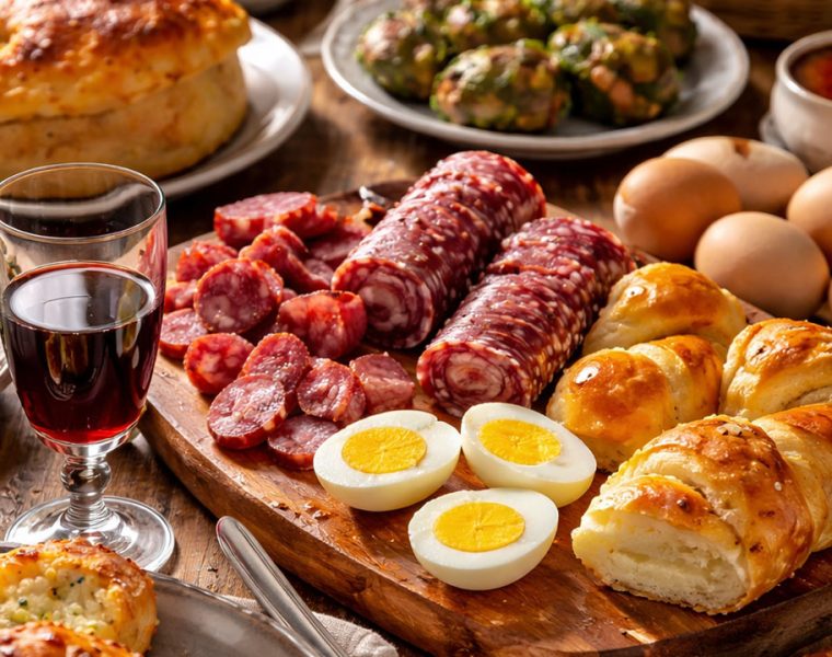 colazione di Pasqua in Abruzzo: lo sdijuno