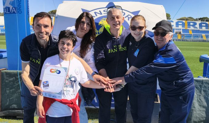 In pista autismo Pescara studenti con attestato allo stadio