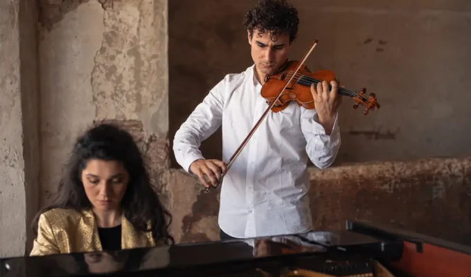 Concerto Millennials a Montesilvano con Riccardo Paolini al violino e Sara Comborowska al pianoforte.