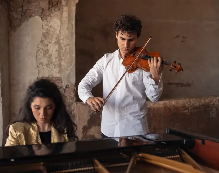 Concerto Millennials a Montesilvano con Riccardo Paolini al violino e Sara Comborowska al pianoforte.
