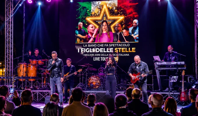 Concerto gratuito della band I Figli delle Stelle durante la Festa dei Banderesi Bucchianico.