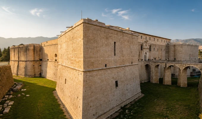 L’Aquila Città Museo della Pace raccontata attraverso il Forte Spagnolo, simbolo di memoria, cultura e identità.
