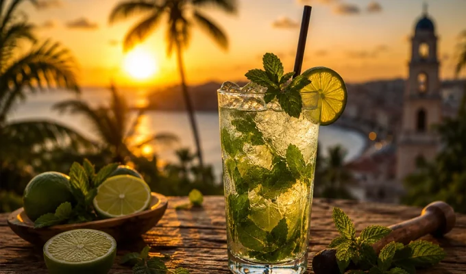 Mojito cocktail cubano