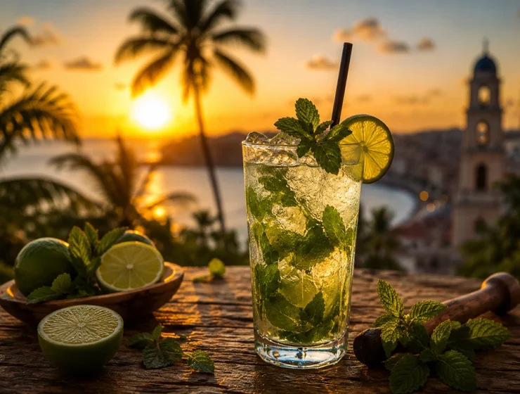 Mojito cocktail cubano