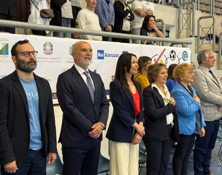 Autorità e rappresentanti istituzionali all’evento Nessuno è fuori gioco a Pescara