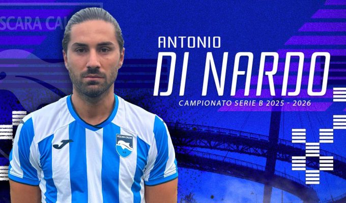 Antonio Di Nardo Miglior Biancazzurro 2026 con la maglia del Pescara Calcio