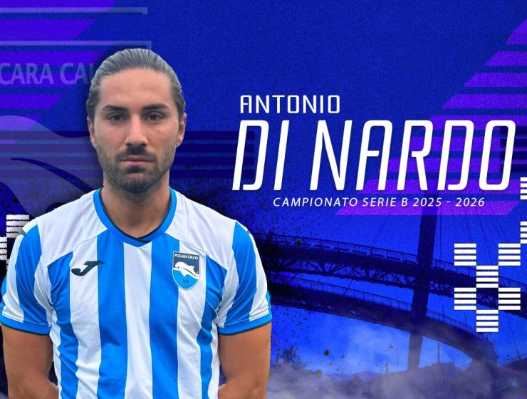 Antonio Di Nardo Miglior Biancazzurro 2026 con la maglia del Pescara Calcio
