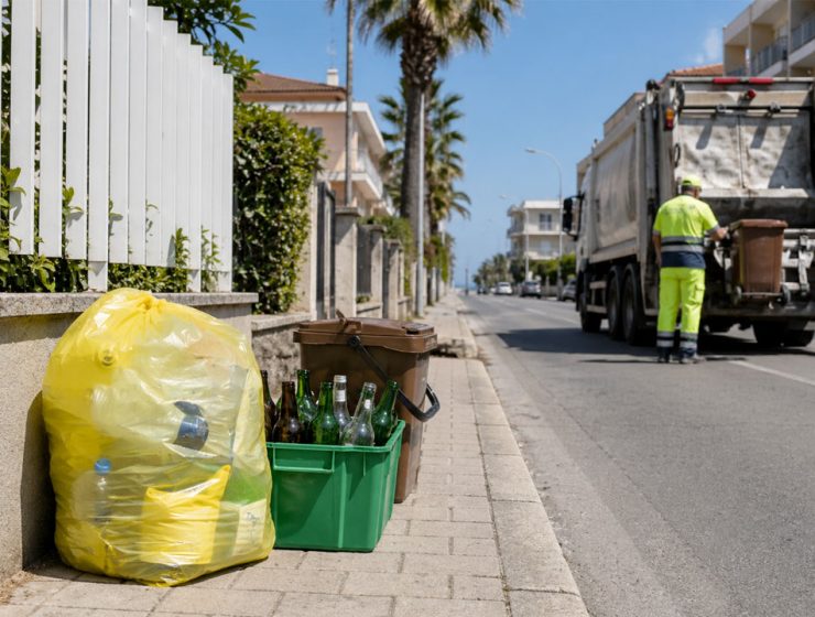 Raccolta rifiuti Montesilvano maggio con sacchi e contenitori per la differenziata
