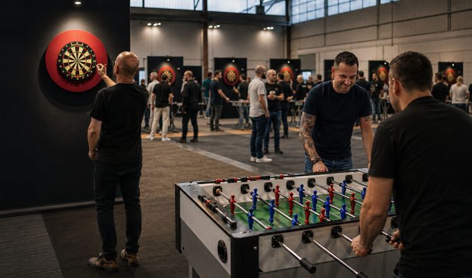 Torneo di calcio balilla e freccette