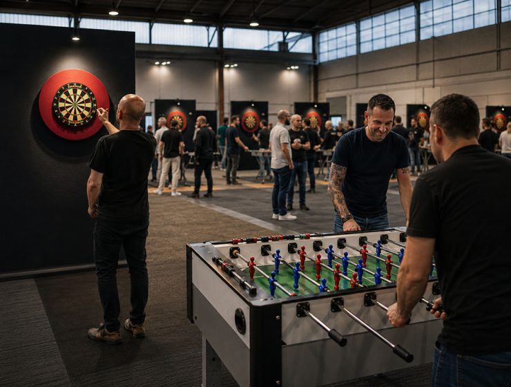 Torneo di calcio balilla e freccette
