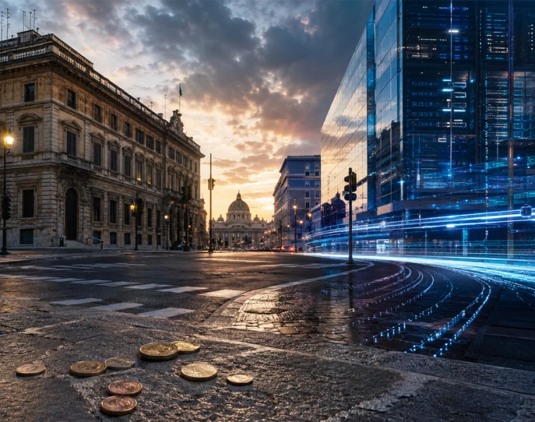 Italia rivoluzione digitale tra passato politico, monetine del 1993 e futuro tecnologico mancato.